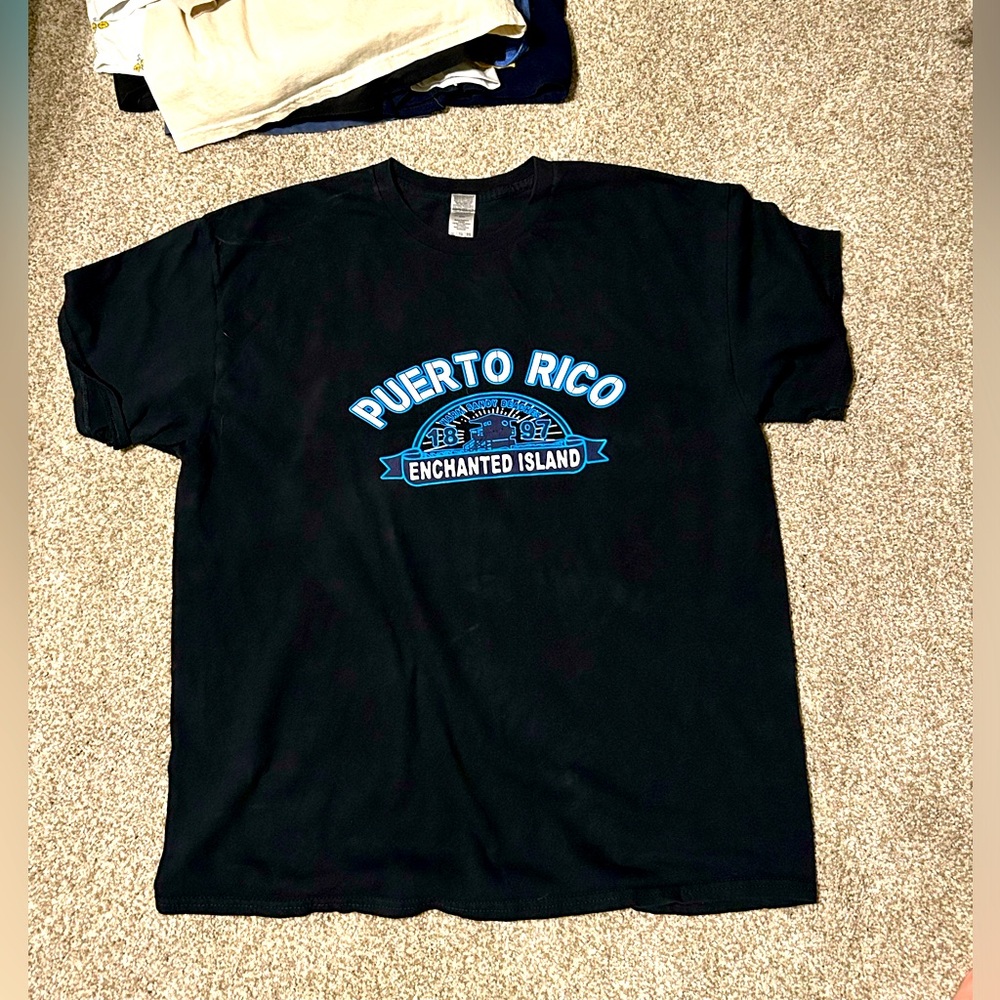Black Puerto Rico graphic tee
